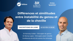 WEBINAR FOLLOW  Instabilité de cheville et de genou: Différences et similitudes